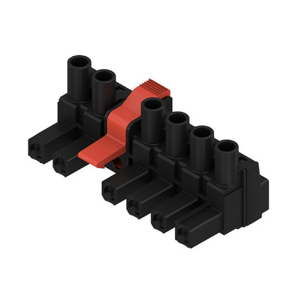 1419520000 - 7.62mm Six-Pole PCB Female Plug Connector with Clamping Yoke  (Pack of 25)