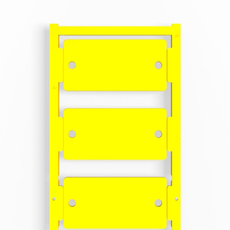 1083160000 - Yellow 30x60mm ClipCard Device Markers with Mounting Hole  (Pack of 30)