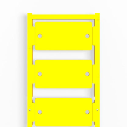 1083160000 - Yellow 30x60mm ClipCard Device Markers with Mounting Hole  (Pack of 30)