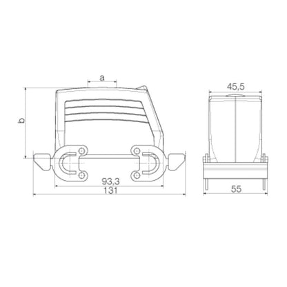 1788220000 - IP65 Cable Management Enclosure with Side-Lock Clamp