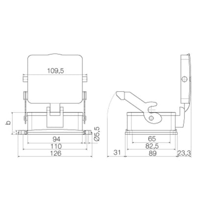 1219800000 - IP65 Bulkhead Enclosure for Size 10 Installation