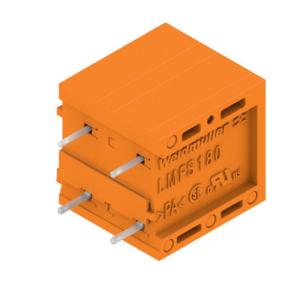 2774760000 - 3.5mm Orange PCB Terminal, 2 Poles, 180° Angle  (Pack of 100)