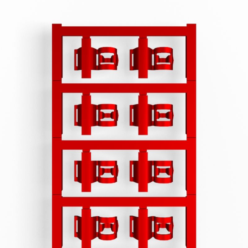 1025290000 - SlimFix Red Clip for 3.5-7mm Cable Marking  (Pack of 80)