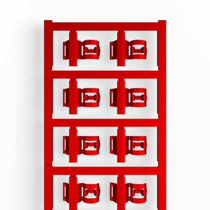 1025290000 - SlimFix Red Clip for 3.5-7mm Cable Marking  (Pack of 80)