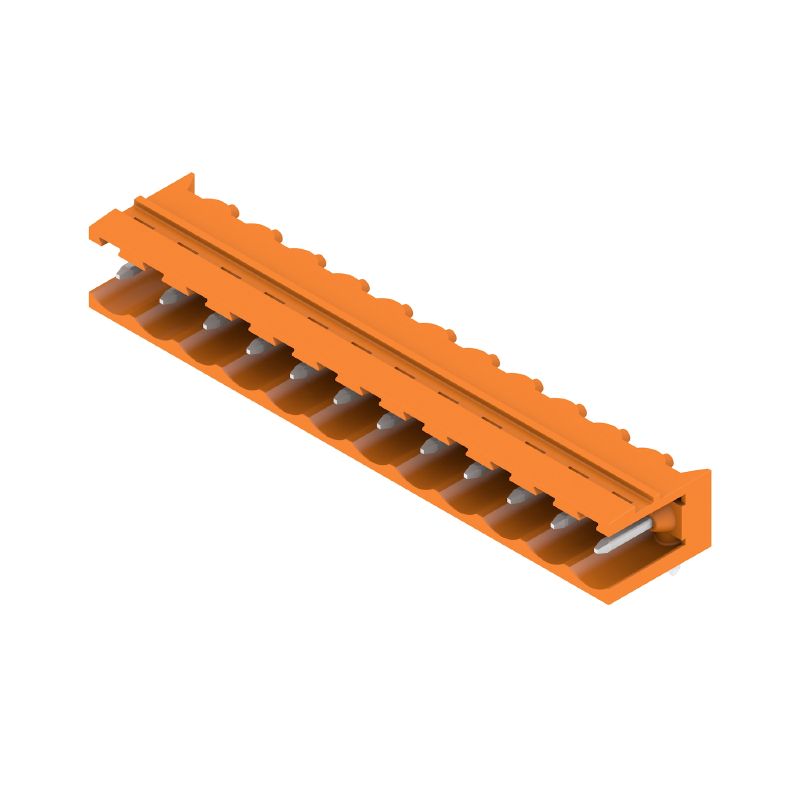 1146940000 - 12-Pole 5.08mm Orange PCB Connector with 90° Angle  (Pack of 50)