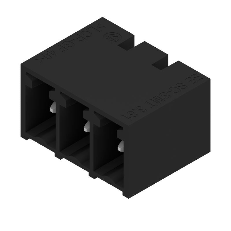1863150000 - 3-Pole 3.81mm PCB Connector, 90-Degree Angle, Black  (Pack of 400)