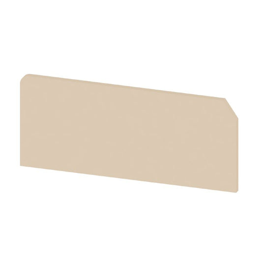 0380360000 - Beige 52mm x 1.5mm Snap-On End Plate for Terminals  (Pack of 20)