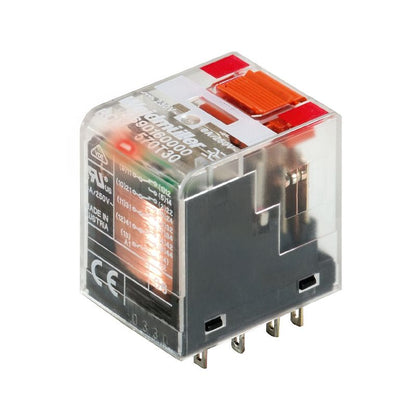 8690160000 - 230V AC Relay with 4 CO Contacts and Test Button  (Pack of 10)