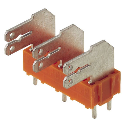 9511780000 - Orange 10-Pole PCB Terminals with 3.5mm Solder Pin  (Pack of 50)