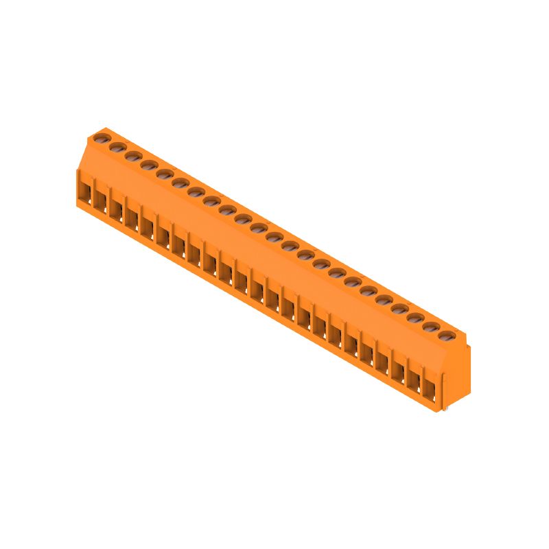 1251420000 - 5mm Pitch Orange PCB Terminal, 23 Poles, 90° Orientation  (Pack of 12)
