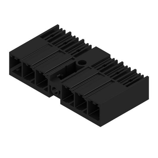 1048760000 - 6-Pole 7.62mm Male PCB Connector, 90° Angle, Black Finish  (Pack of 30)