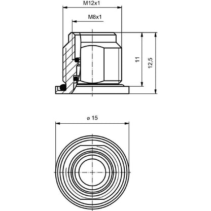 2424480000 - M8 Socket Plug, 6mm Height, RoHS Compliant  (Pack of 25)