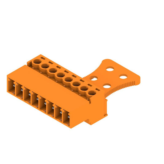 1237040000 - 8-Pole 180° PCB Plug Connector with Clamping Yoke  (Pack of 50)
