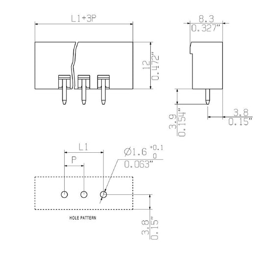 2648780000 - 17-Pole 180° Elbow Connector with 3.9mm Solder Pins  (Pack of 70)