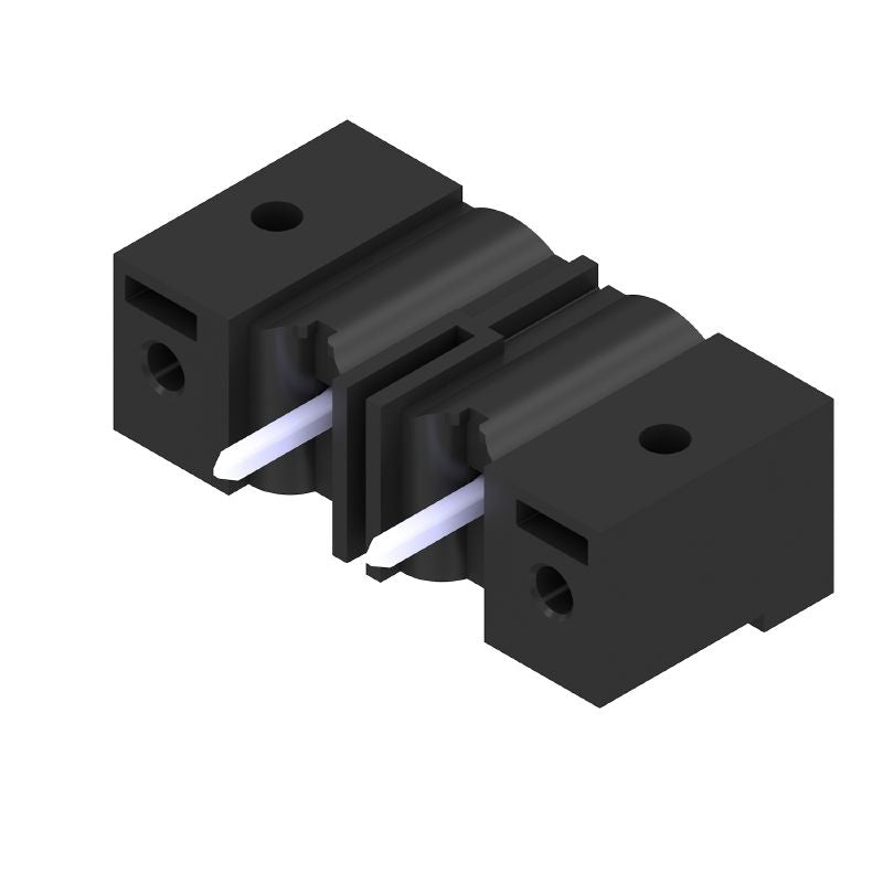 1140870000 - 7.62mm 2-Pole Black PCB Connector for Flange Mounting  (Pack of 72)