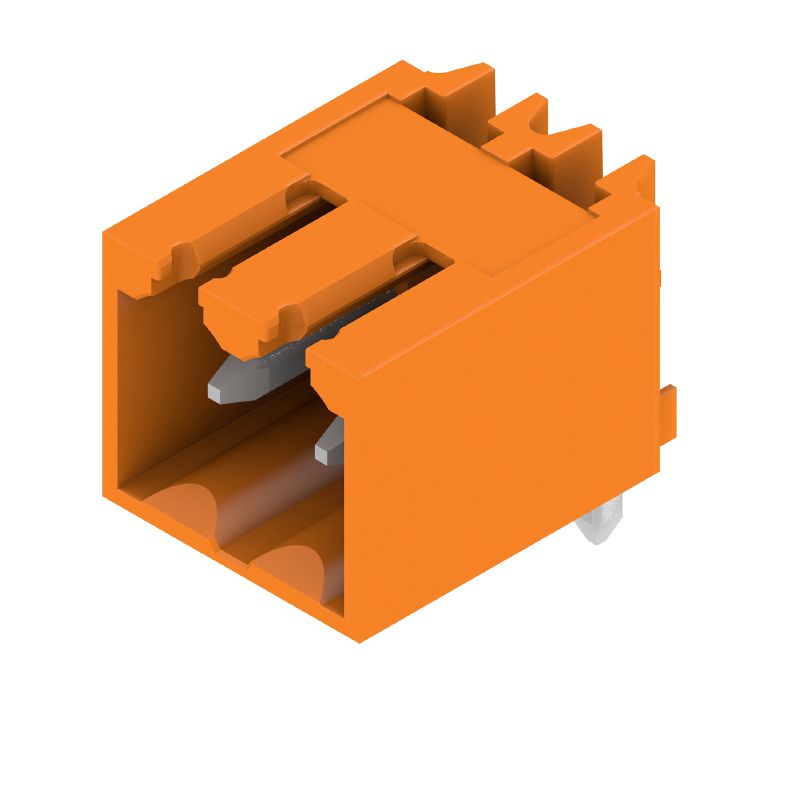 1605070000 - 3.50mm 2-Pole Male PCB Connector, 90° Angled Solder Pins  (Pack of 100)