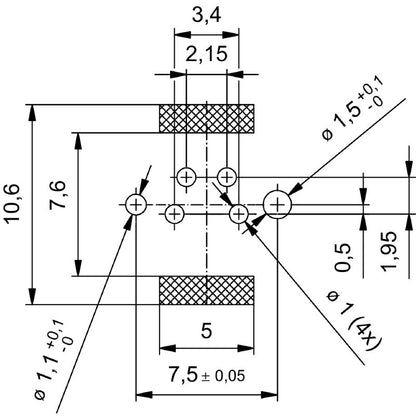 2422470000 - M8 Connector with 4 Poles, IP67, RoHS, 30V  (Pack of 25)