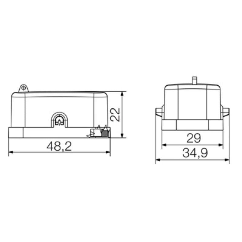 1003140000 - IP65 HQP DOD 2BO Enclosure with Locking Clamp