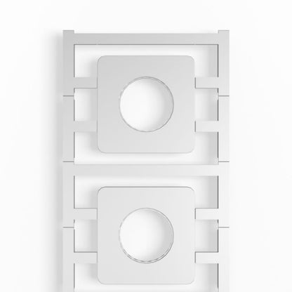 1248670000 - 45x45mm Grey Device Markers for Cam Switches  (Pack of 20)