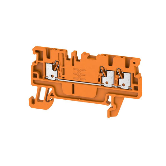 1552780000 - Orange 1.5mm² Feed-Through Terminal for Push-In Connections  (Pack of 50)