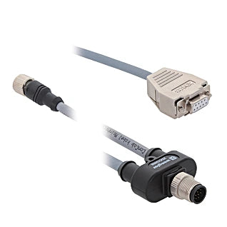 ZDCG003 - Reliable M12 × 1 Y-Distributor Cable, 12-Pin & 9-Pin Setup