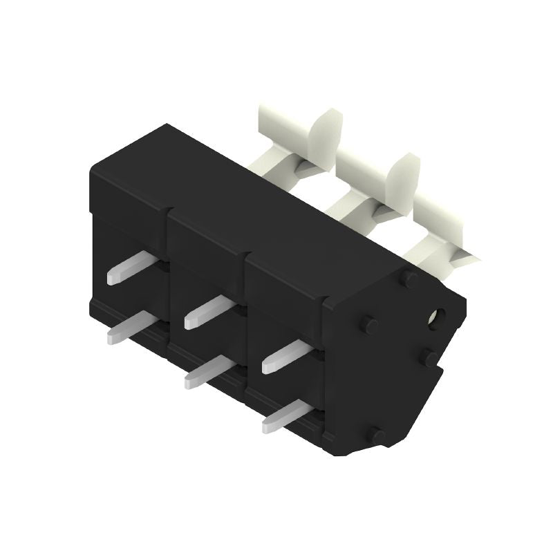 1952690000 - Black PCB Terminal, 7.5mm, 135° Angle, 3 Poles, 3.5mm Pins  (Pack of 100)