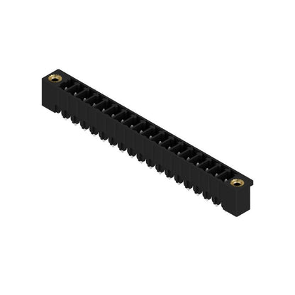1943530000 - 3.81mm 18-Pole Black PCB Header Connector, THT Flange Design  (Pack of 18)