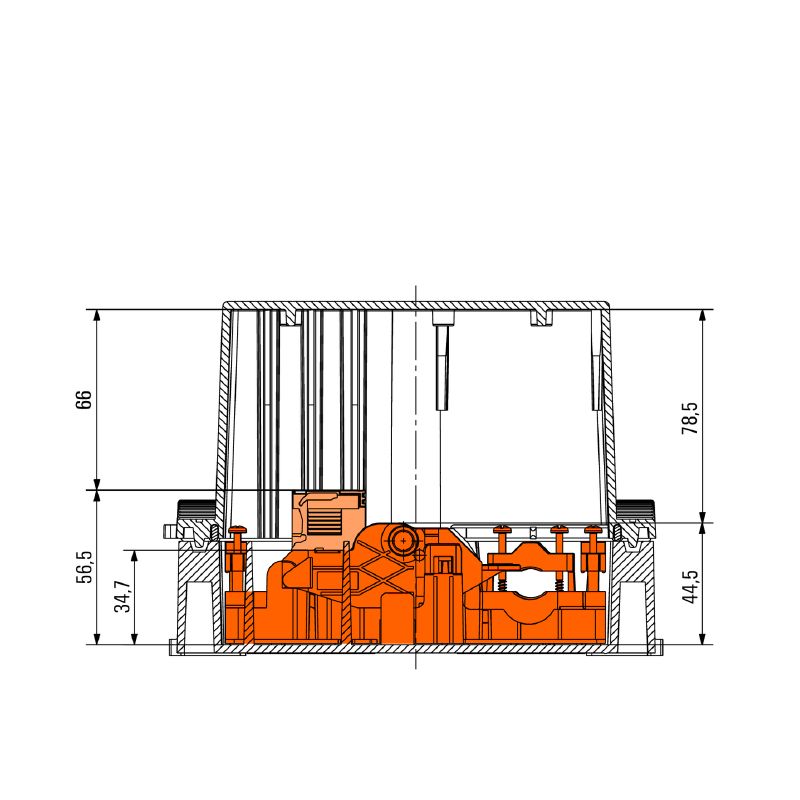 2703920000 - IP65 Black Polycarbonate Enclosure, 183mm x 104mm x 129mm