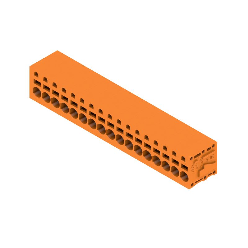 1332130000 - 5mm 17-Pole Tinned Orange PCB Terminals at 90° Angle  (Pack of 15)