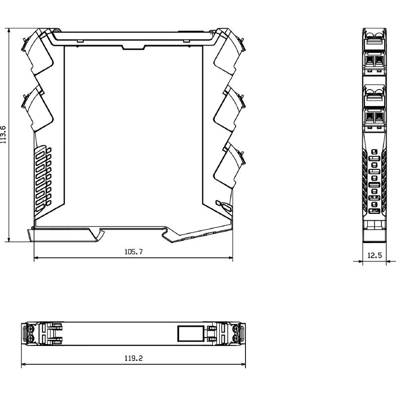 2448100000 - Configurable Resistance Transducer with NPN Output and Power Supply Flexibility