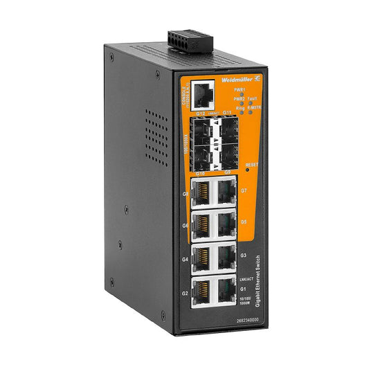 2682340000 - Managed Gigabit Switch with 8 RJ45 & 4 SFP Ports