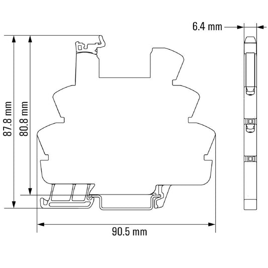 1123380000 - 24V Relay Socket 10A with Tension-Clamp Connection  (Pack of 10)