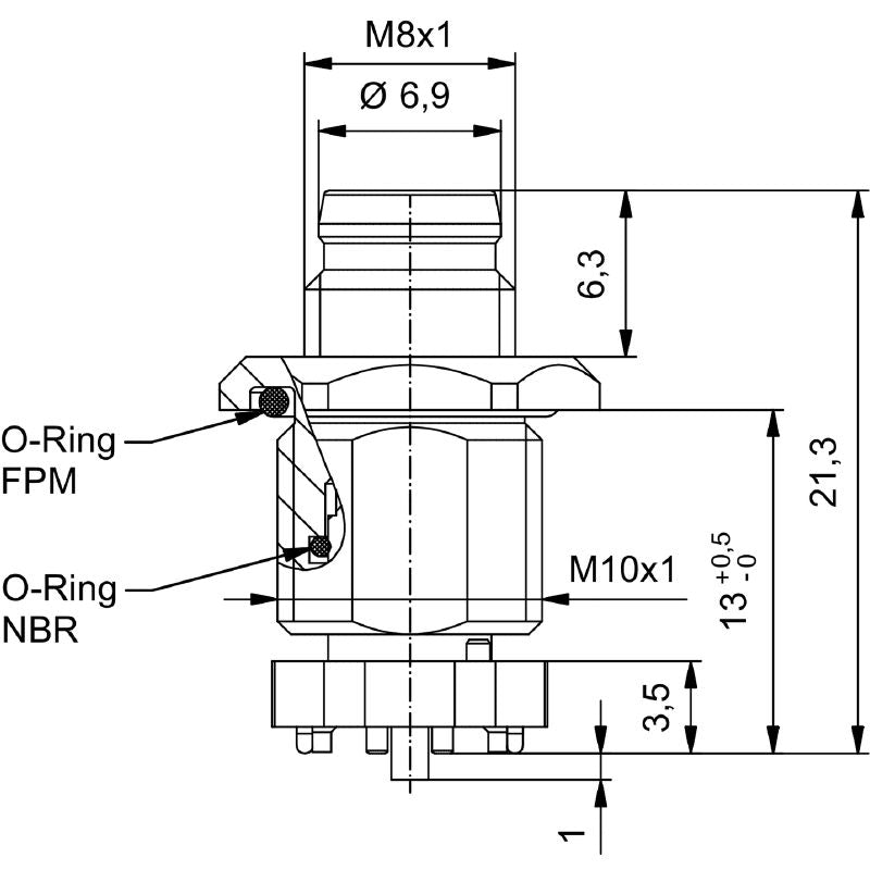 2422290000 - M8 3-Pole PCB Connector with IP67 Rating, 60V  (Pack of 25)