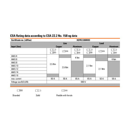 2731220000 - Light Grey Terminal Block, 25mm², 152A, 8 Connections  (Pack of 2)