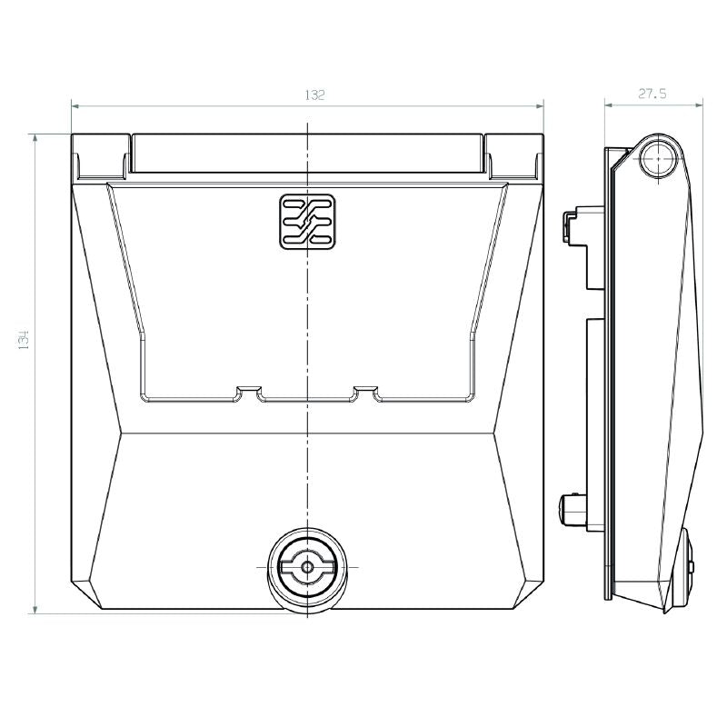 2003190000 - Lockable Metal Double Frame with Durable Construction