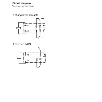 8768680000 - 24V DC Relay with 2 AgNi Contacts, 6A Rating  (Pack of 20)