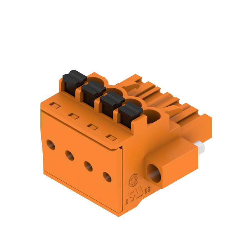 1980660000 - 5mm 4-Pole PCB Plug Connector with 90° Push-In Design  (Pack of 60)