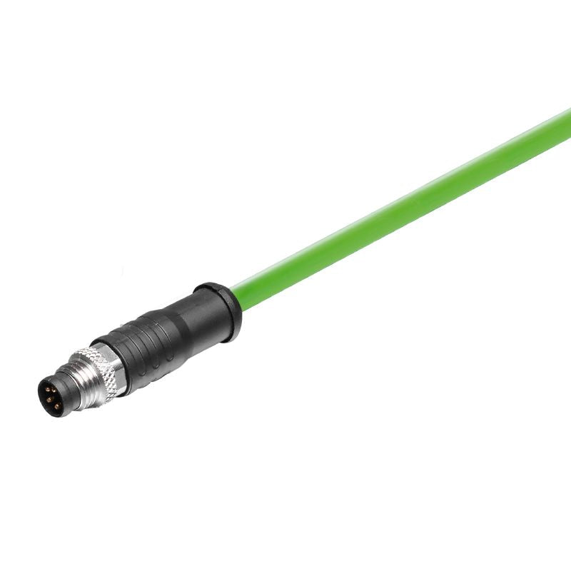 1160820300 - 3m Shielded M8 Bus Line Cable, 4 Poles, RoHS Compliant