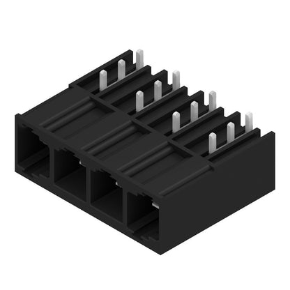 1813510000 - 10.16mm Male 4-Pole PCB Connector, THT Solder, Black  (Pack of 42)
