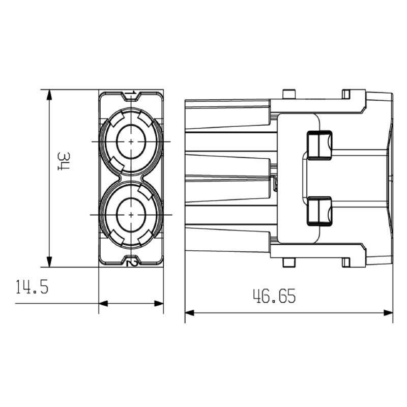 2668190000 - 1000V 70A Power Module with Crimp Connection