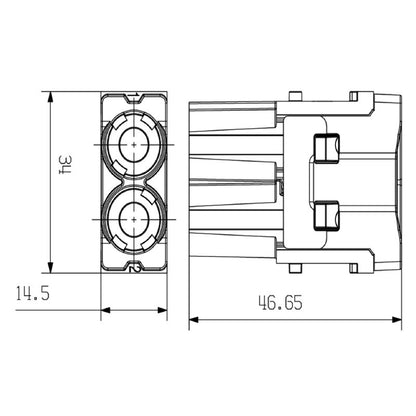 2668190000 - 1000V 70A Power Module with Crimp Connection