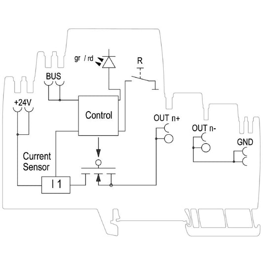 2080600000 - 8A Electronic Load Monitor, 125mm Height