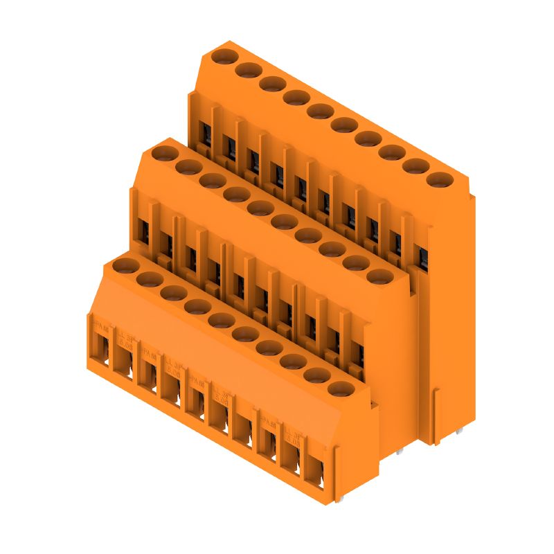 1979120000 - 30-Pole 5.08mm PCB Terminal, 3.2mm Solder Pin, Orange  (Pack of 10)