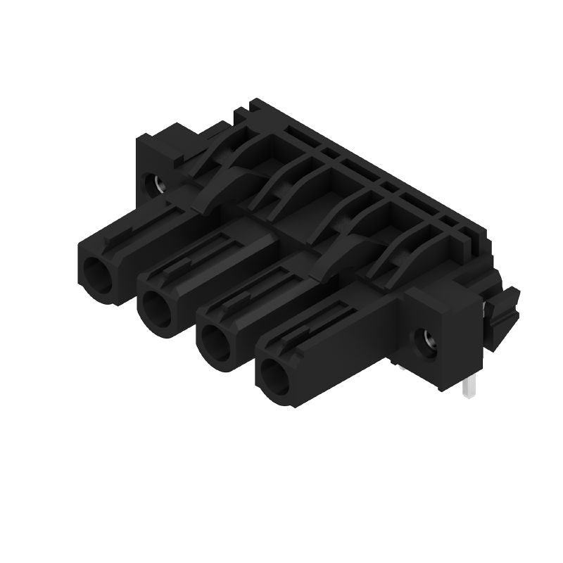 1095660000 - 4-Pole 7.62mm PCB Connector with Solder Flange, 90° Angle  (Pack of 42)