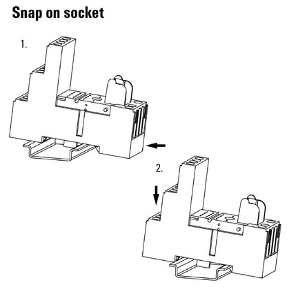 8869420000 - 4 CO Relay Socket with 6A Rating & Easy Screw Connection  (Pack of 10)