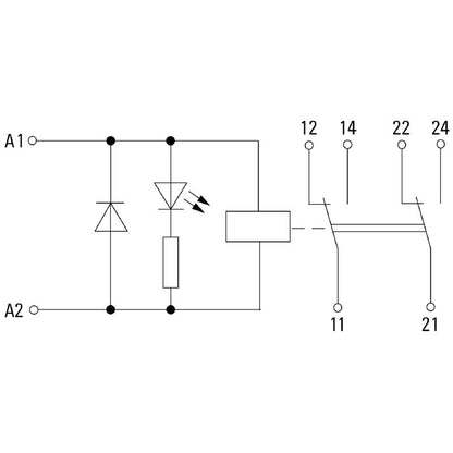 1218390000 - 24VDC Relay Module with Positively Driven Contacts  (Pack of 10)