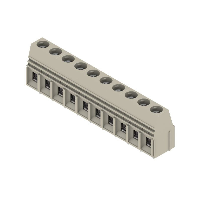 9956450000 - 10.16mm 10-Pole Pebble Grey PCB Terminal with 4.5mm Pins  (Pack of 20)