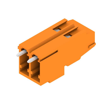 1766300000 - Orange 2-Pole 5.08mm PCB Terminal with 90° Connection  (Pack of 100)