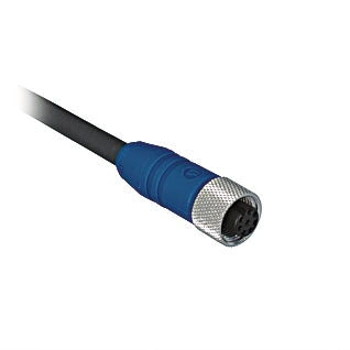 ZAS89R501 - 5m M12 8-Pin Screened Connection Cable for Industrial Use