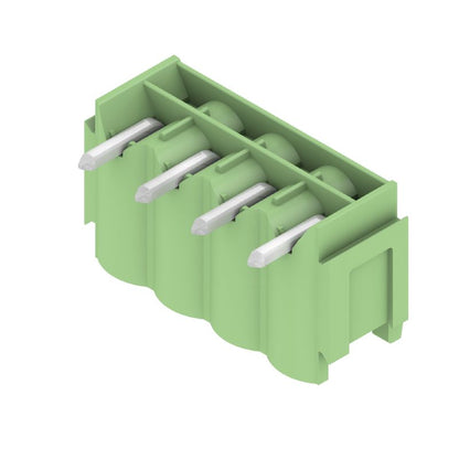 1167140000 - 4-Pole 5mm PCB Connector with 90° Elbow, Tinned Pins  (Pack of 100)